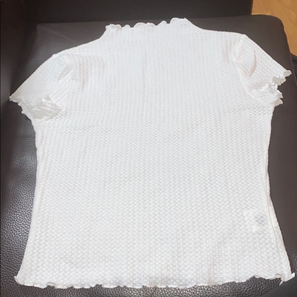 white crop top